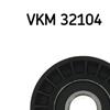 SKF Poly V Ribbed Belt Deflection Guide Pulley VKM 32104