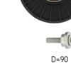 SKF Poly V Ribbed Belt Deflection Guide Pulley VKM 33034