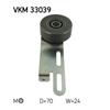 SKF Poly V Ribbed Belt Tensioner Pulley VKM 33039