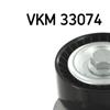 SKF Poly V Ribbed Belt Tensioner Pulley VKM 33074