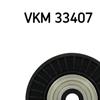 SKF Poly V Ribbed Belt Deflection Guide Pulley VKM 33407