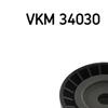 SKF Poly V Ribbed Belt Deflection Guide Pulley VKM 34030