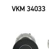 SKF Poly V Ribbed Belt Tensioner Pulley VKM 34033