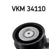 SKF Poly V Ribbed Belt Tensioner Pulley VKM 34110