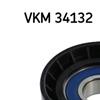 SKF Poly V Ribbed Belt Deflection Guide Pulley VKM 34132