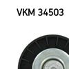 SKF Poly V Ribbed Belt Deflection Guide Pulley VKM 34503