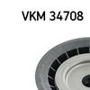 SKF Poly V Ribbed Belt Deflection Guide Pulley VKM 34708