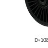 SKF Poly V Ribbed Belt Deflection Guide Pulley VKM 35016