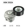 SKF Poly V Ribbed Belt Tensioner Pulley VKM 35024