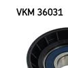 SKF Poly V Ribbed Belt Deflection Guide Pulley VKM 36031