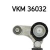 SKF Poly V Ribbed Belt Tensioner Pulley VKM 36032