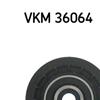 SKF Poly V Ribbed Belt Tensioner Pulley VKM 36064