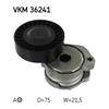 SKF Poly V Ribbed Belt Tensioner Pulley VKM 36241