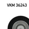 SKF Poly V Ribbed Belt Deflection Guide Pulley VKM 36243