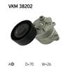 SKF Poly V Ribbed Belt Tensioner Pulley VKM 38202