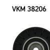 SKF Poly V Ribbed Belt Deflection Guide Pulley VKM 38206