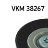 SKF Poly V Ribbed Belt Deflection Guide Pulley VKM 38267