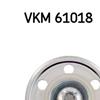 SKF Poly V Ribbed Belt Deflection Guide Pulley VKM 61018