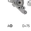 SKF Poly V Ribbed Belt Tensioner Pulley VKM 61020