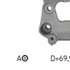 SKF Poly V Ribbed Belt Tensioner Pulley VKM 61023