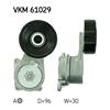 SKF Poly V Ribbed Belt Tensioner Pulley VKM 61029