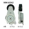 SKF Poly V Ribbed Belt Tensioner Pulley VKM 61042