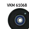 SKF Poly V Ribbed Belt Deflection Guide Pulley VKM 61068