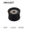 SKF Poly V Ribbed Belt Deflection Guide Pulley VKM 61077