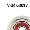 SKF Poly V Ribbed Belt Deflection Guide Pulley VKM 63017