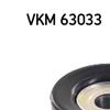 SKF Poly V Ribbed Belt Deflection Guide Pulley VKM 63033