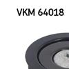 SKF Poly V Ribbed Belt Deflection Guide Pulley VKM 64018