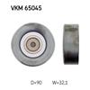 SKF Poly V Ribbed Belt Deflection Guide Pulley VKM 65045