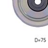 SKF Poly V Ribbed Belt Deflection Guide Pulley VKM 67001