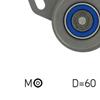 SKF Timing Cam Belt Tensioner Pulley VKM 75108