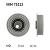 SKF Timing Cam Belt Tensioner Pulley VKM 75113