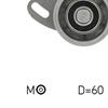 SKF Timing Cam Belt Tensioner Pulley VKM 75601