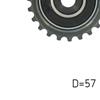 SKF Timing Cam Belt Deflection Guide Pulley VKM 84604