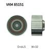 SKF Timing Cam Belt Deflection Guide Pulley VKM 85151