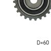 SKF Timing Cam Belt Deflection Guide Pulley VKM 88001