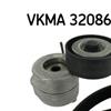 SKF Poly Fan V Ribbed Belt Set VKMA 32086