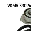 SKF Poly Fan V Ribbed Belt Set VKMA 33024