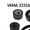 SKF Poly Fan V Ribbed Belt Set VKMA 33316