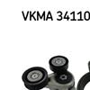 SKF Poly Fan V Ribbed Belt Set VKMA 34110