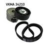 SKF Poly Fan V Ribbed Belt Set VKMA 34210