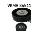 SKF Poly Fan V Ribbed Belt Set VKMA 34511