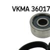 SKF Poly Fan V Ribbed Belt Set VKMA 36017