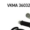 SKF Poly Fan V Ribbed Belt Set VKMA 36032