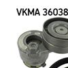 SKF Poly Fan V Ribbed Belt Set VKMA 36038