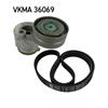 SKF Poly Fan V Ribbed Belt Set VKMA 36069