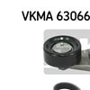 SKF Poly Fan V Ribbed Belt Set VKMA 63066